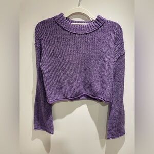 Wild Fable Lavender Knit Crew Neck Sweater